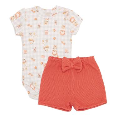 Imagem de Conjunto Bebê Menina Body Hamster/Shorts Mini & Co-Feminino