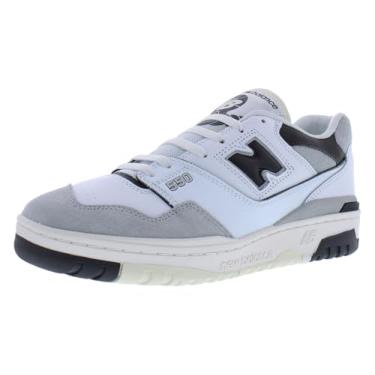 Imagem de New Balance Tênis masculino 550, Branco/preto e multicolorido, 39 BR