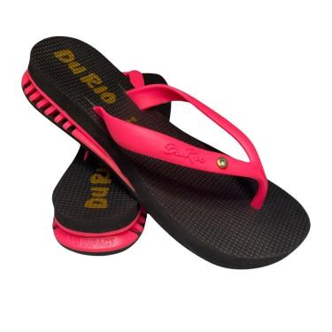 Imagem de Chinelo Feminino Du Rio Com Amortecedor - Preto e Rosa - 37/38-Feminino