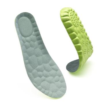Imagem de Palmilhas Steppr para mulheres e homens, tamanho ajustável, espuma viscoelástica 4D, Steppes Cloud Comfort, palmilha com suporte de arco, inserções de amortecimento para fascite plantar em gel para
