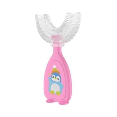 Imagem de Escova De Dentes De Silicone Em Forma De U 360 Graus Para Bebês, Escov