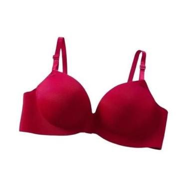 Imagem de Sutiã Bralette Feminino Sem Costura Push up Respirável Sem Aro Copa 34