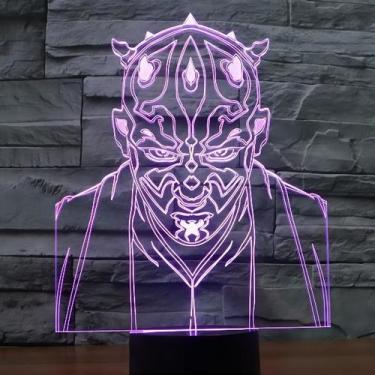 Imagem de Controle remoto Night Light Jedi 3D Creative Colorful Touch - Taiyuank