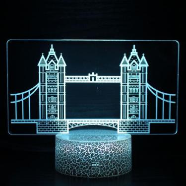 Imagem de Controle remoto USB Touch Night Light 3D Castle Architecture - Taiyuan