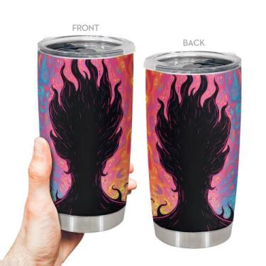 Imagem de Caneca de aço inoxidável Travel Tumbler Oasisdream 600ml