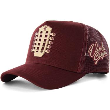 Imagem de Boné Sacudido`s - Viola Caipira - Vinho