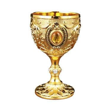 Imagem de Copo De Uísque De Metal Retro Com Diamantes Incrustados, Estilo Europe