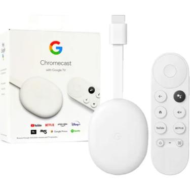 Imagem de Chromecast 4 Google, Tv, WI-FI, HDMI, 4K, Branco