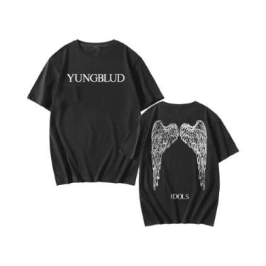 Imagem de Camiseta Unissex De Algodão Hip Hop Streetwear YUNGBLUD Idols Zoom Mac