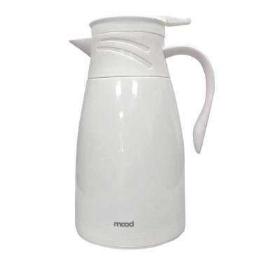Imagem de Garrafa Térmica Plástica Bule 1l Cafés Chás Branco - Mood