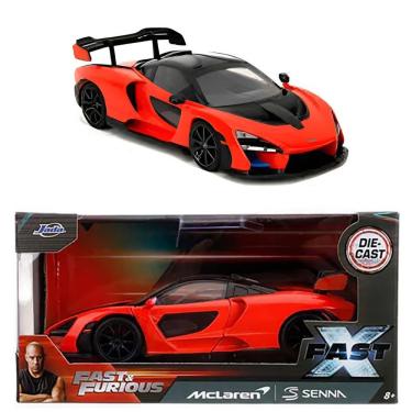 Imagem de Carro em Miniatura Mclaren Senna 1:32 Velozes e Furiosos Colecionável com Portas Butter...
