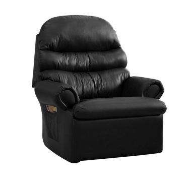 Imagem de Poltrona Retrátil Reclinável Do Papai Realeza Corino - Preto