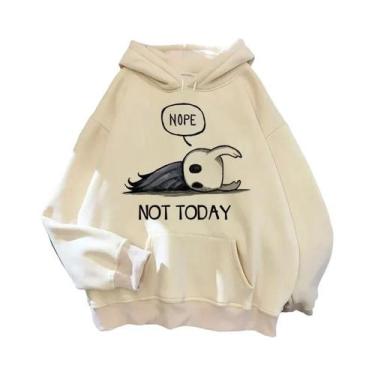 Imagem de Hoodies Masculinos Hollow Knight Ulzzang Grunge Y2k Estilo Estético, P