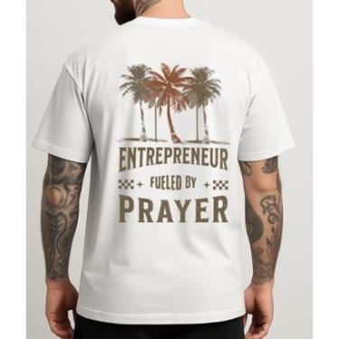 Imagem de Camiseta Masculina Básica Casual Algodão 30.1 Penteado Estilo Urbano Versátil Streetwea...