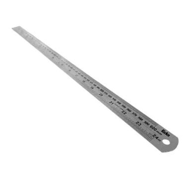 Imagem de Régua Aço Inoxidável Capacidade 600MM c/24 Polegadas 2JJ Eda
