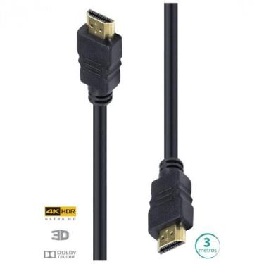 Imagem de Cabo hdmi 2.0 4k ultra hd 3d conexao ethernet 3 metros - h20-3 - Vinik
