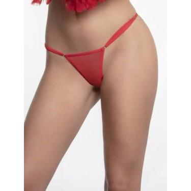 Imagem de Calcinha Fio Dental em Tule com Argolinha Yaffa - Conforto e Estilo, V