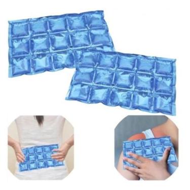 Imagem de Kit 2 Bolsa de Gelo para Joelho Flexível Reutilizável Compressa Gelada
