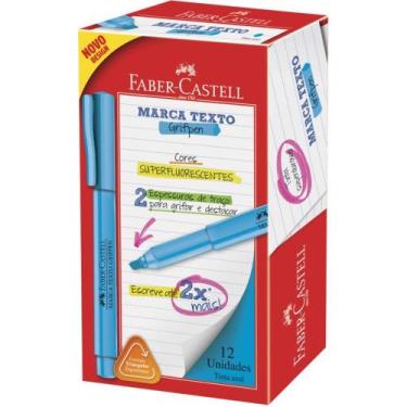 Imagem de Caneta Marca Texto Grifpen Azul CX.C/12 - FABER-CASTELL