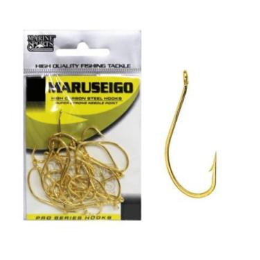 Imagem de Kit 50 Anzol De Pesca Marine Sports Maruseigo Gold N-10