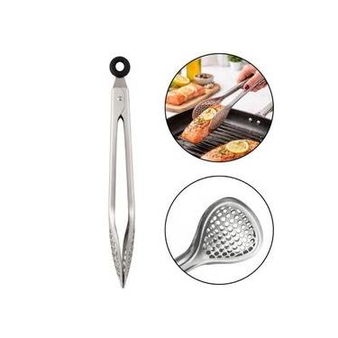 Imagem de Pegador Churrasco Macarrão Salada 34cm Inox Baker's Secret