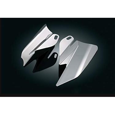 Imagem de Kuryakyn Acessório para motocicleta 1196: Escudos de sela de defletor de calor para motocicletas Touring Harley-Davidson 2008, fumaça refletiva, 1 par