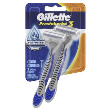 Imagem de Aparelho Gillette Prestobarba 3 Masculino - Com 2 Unidades