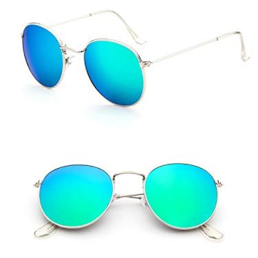 Imagem de Luxury Mirror Sunglasses Women/Men Lady Classic Round Sun Glasses UV400 Outdoor Oculos De Sol Gafas,16,China