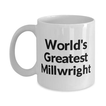 Imagem de Epic Millwright Gifts, World's Greatest Millwright, Cool 325 g Caneca para colegas de líder de equipe