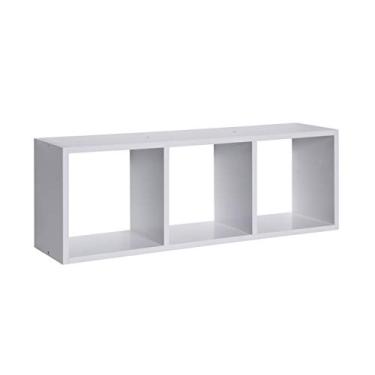 Imagem de PRAT.K Nicho em MDP Branco 80x28x20cm – Organizador de Parede