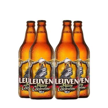 Imagem de Pack 4 Cervejas Leuven Pilsen Celebration 500ml