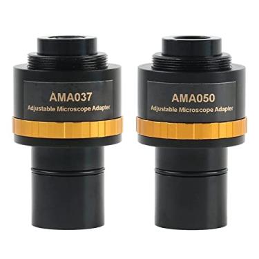 Imagem de Adaptador de microscópio 0,37X 0,5X 0,75X Câmera de microscópio ajustável, câmera de microscópio binocular de 23,2mm acessórios de microscópio (cor: AMA037 AMA050)