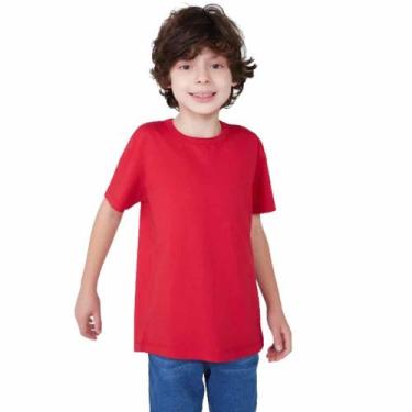 Imagem de Camiseta Básica Infantil Menino Regular Hering Kids Vermelha