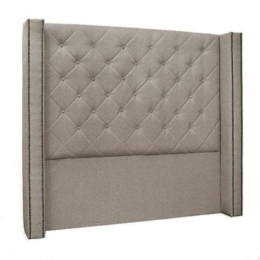 Imagem de Cabeceira Casal 1,64m Loewe Linho Areia - Gran Belo