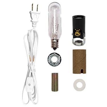 Imagem de Creative Hobbies Kit de fiação para árvore de Natal médio ML2-25B6, lâmpada de 25 watts, ótimo para iluminar objetos de tamanho médio, base de candelabro E12