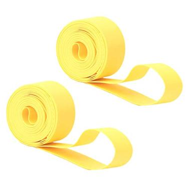 Imagem de 1 par de forro de pneu de bicicleta para bicicleta de montanha de estrada, à prova de perfuração, à prova de explosão, leve - 26 polegadas / 27,5 polegadas / 29 polegadas x 20 mm, 700 c x 18 mm - amarelo, 29 polegadas x 20 mm