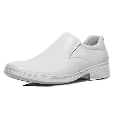 Imagem de Sapato Masculino Social Pierrô extremo conforto couro legítimo cor branco Tamanho:38;Gênero:Masculino;Cor:Branco
