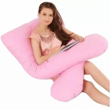 Imagem de Travesseiro De Corpo Para Gestante Rosa - Casa Requinte Enxovais