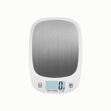 Imagem de balanças de cozinha digital, balança digital para pesar alimentos - vidro temperado ergonômico - balança com sensor de toque para assar, cozinhar