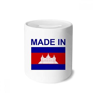 Imagem de DIYthinker Caixa de cerâmica feita no Camboja Country Love Money Box para presente de cofrinho