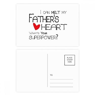 Imagem de Cartão postal I Can Melt My Father's Heart Best Papa Love Cartão de felicitações de aniversário