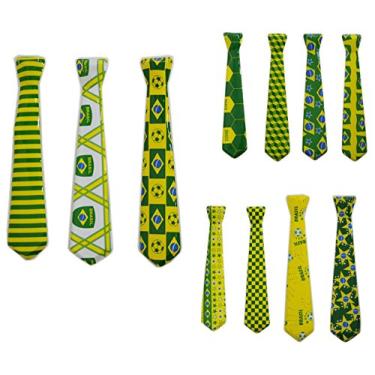 Imagem de Gravata Torcedor 36 Unid Copa do Mundo Carnaval Festa Brasil (2014-F)