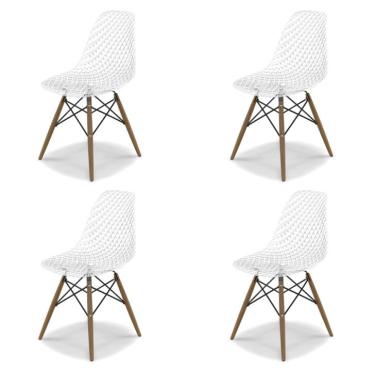 Imagem de Conjunto com 4 Cadeiras Eames Maglia Transparente