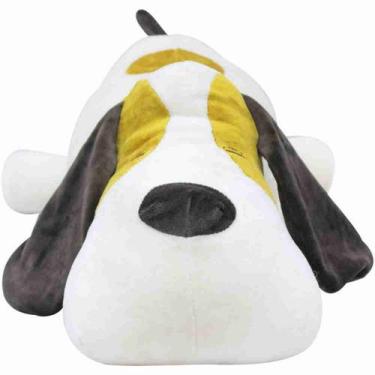 Imagem de Cachorro Branco Deitado 75cm - Pelúcia - Fofy Toys