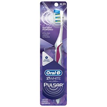 Imagem de Oral-B Pulsar 3D White Advanced Vivid Escova de dentes média, as cores podem variar (pacote com 3)