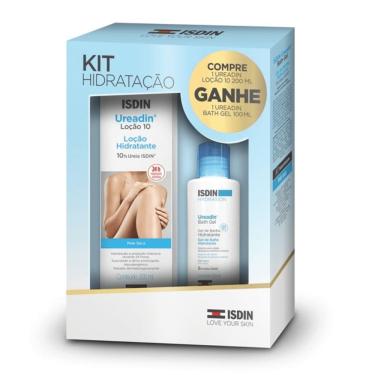 Imagem de Kit Isdin Hidratação Ureadin Loção 10 200ml + Bath Gel 100ml