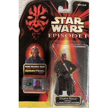 Imagem de Star Wars Darth Maul Jedi Duel Talking Figure com sabre de luz de lâmina dupla