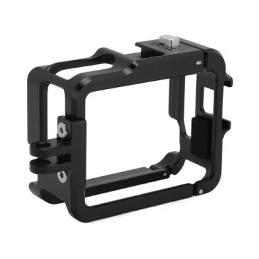 Imagem de Gaiola Com Estrutura de Alumínio para Insta 360 GO 3/3S, Caixa Protetora de Metal Com Montagem Em Sapata Fria, Tiro Horizontal Vertical