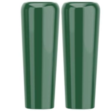 Imagem de Kit 2 Vasos Fibra De Vidro 80cm Florida M Decorativo Vietnamita (Verde Escuro)