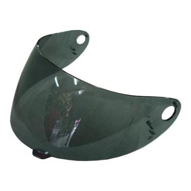 Imagem de Viseira Capacete Vaz V10 V100 Novo Com Botão Fumê - Polivisor